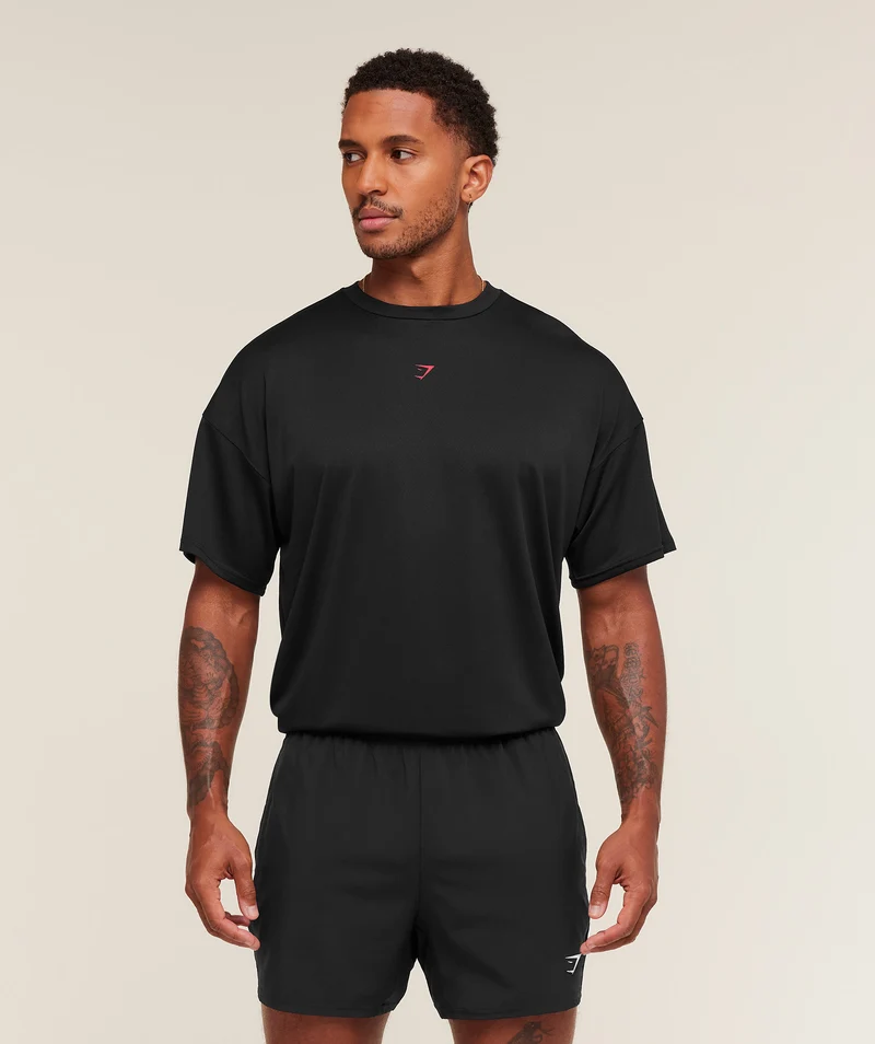 Gymshark Hybrid Athlete T-Shirt - Black