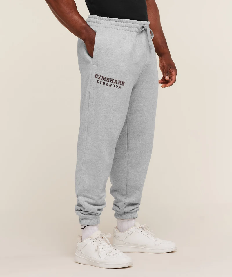 Gymshark Strength Joggers - Light Grey Core Marl