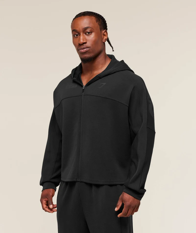 Gymshark Bodybuilding Zip Up Hoodie - Black