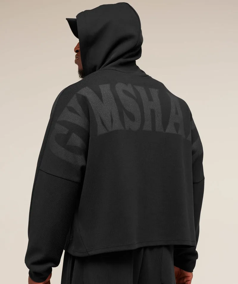 Gymshark Bodybuilding Zip Up Hoodie - Black
