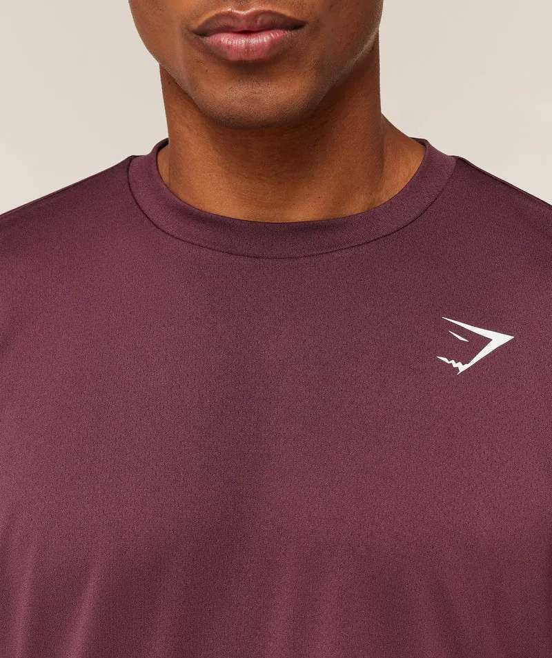 Gymshark Arrival Oversized Long Sleeve T-Shirt - Impact Burgundy
