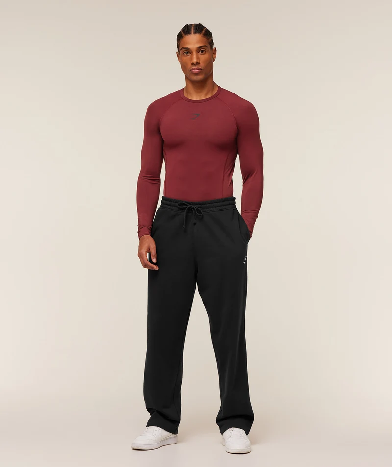 Gymshark Element Baselayer Long Sleeve T-Shirt - Sets Red
