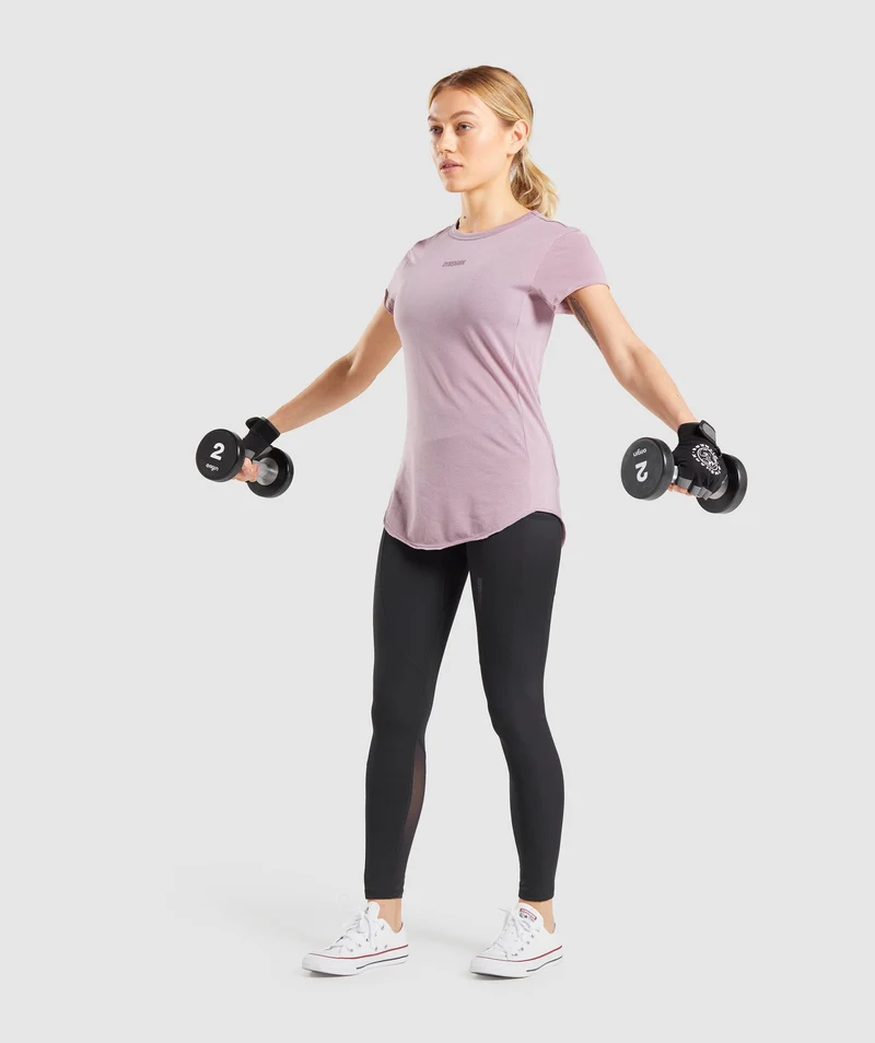 Gymshark Chalk T-Shirt - Purple
