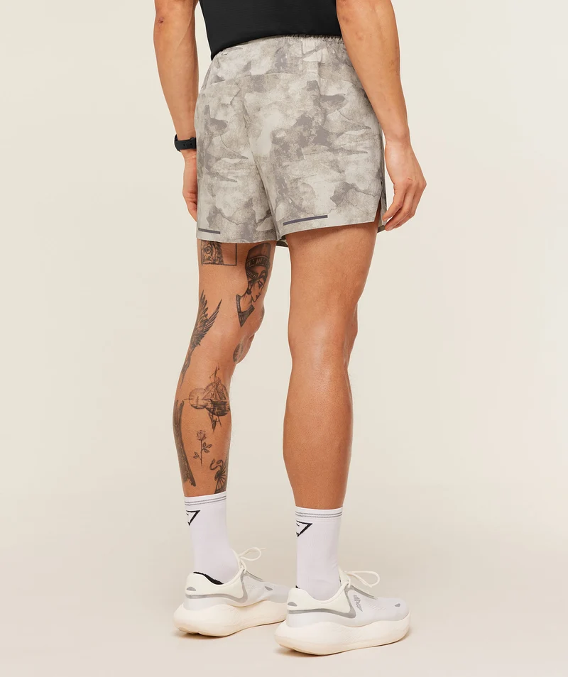 Gymshark Running Elite 5" Short - Pebble Grey