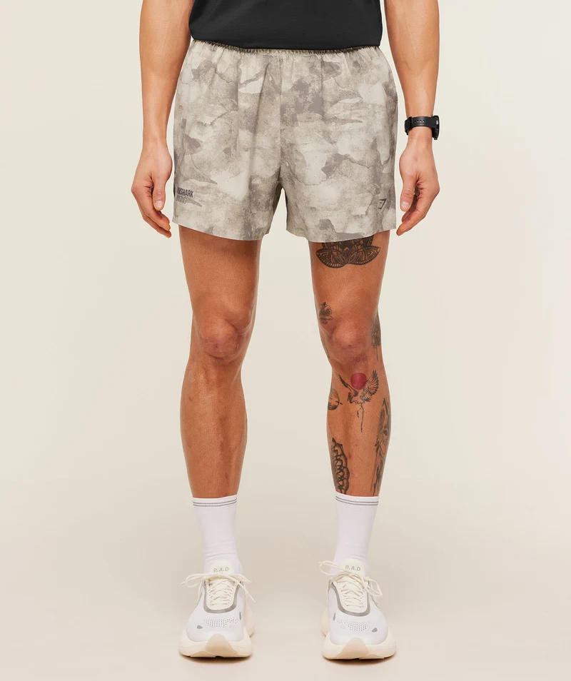 Gymshark Running Elite 5" Short - Pebble Grey