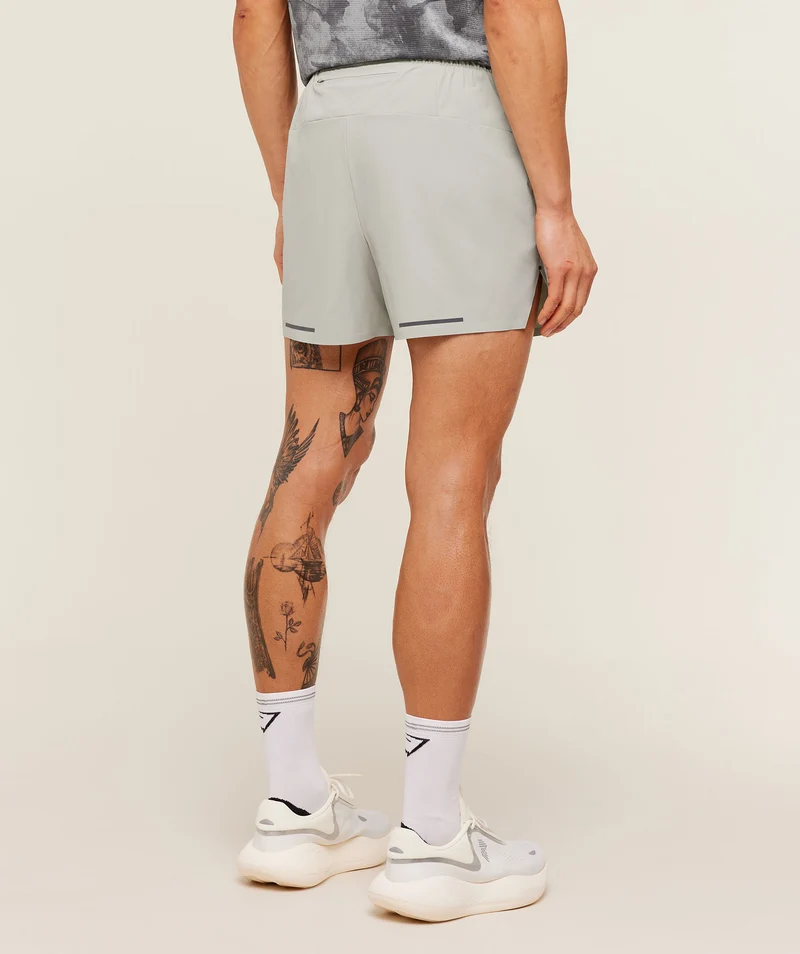 Gymshark Running Elite 5" Short - Stone Grey