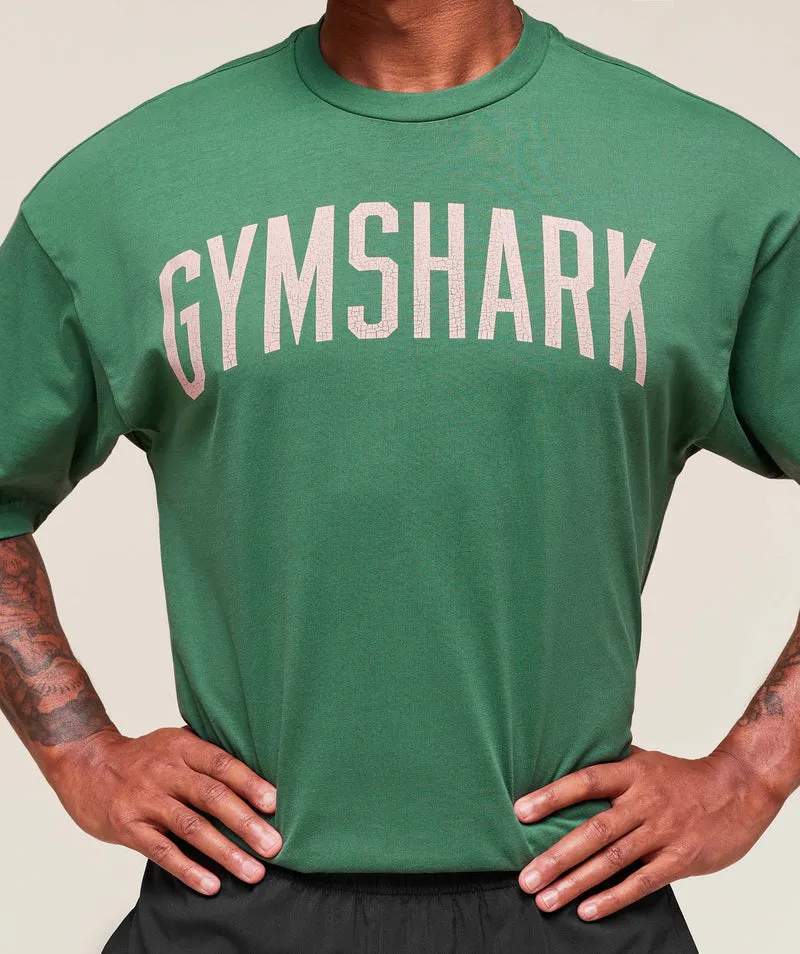 Gymshark Worn Graphic T-Shirt - Lift Green