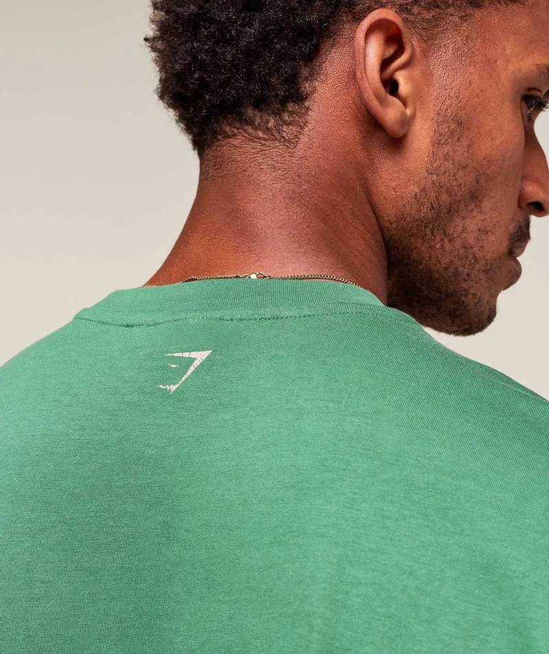 Gymshark Worn Graphic T-Shirt - Lift Green