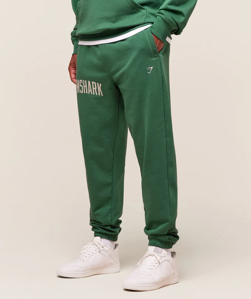 Gymshark Worn Graphic Joggers - Lift Green