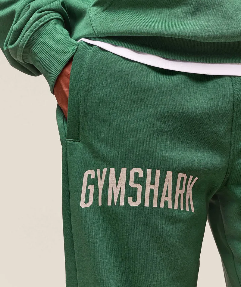 Gymshark Worn Graphic Joggers - Lift Green