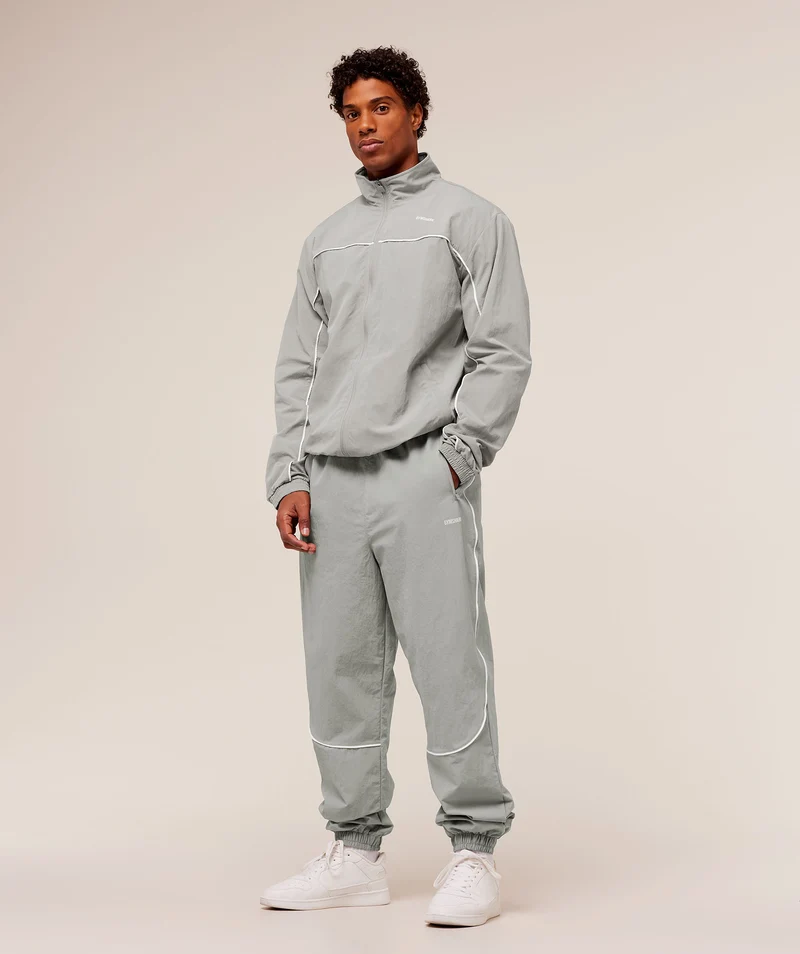 Gymshark Retro Shell Track Jacket - Smokey Grey