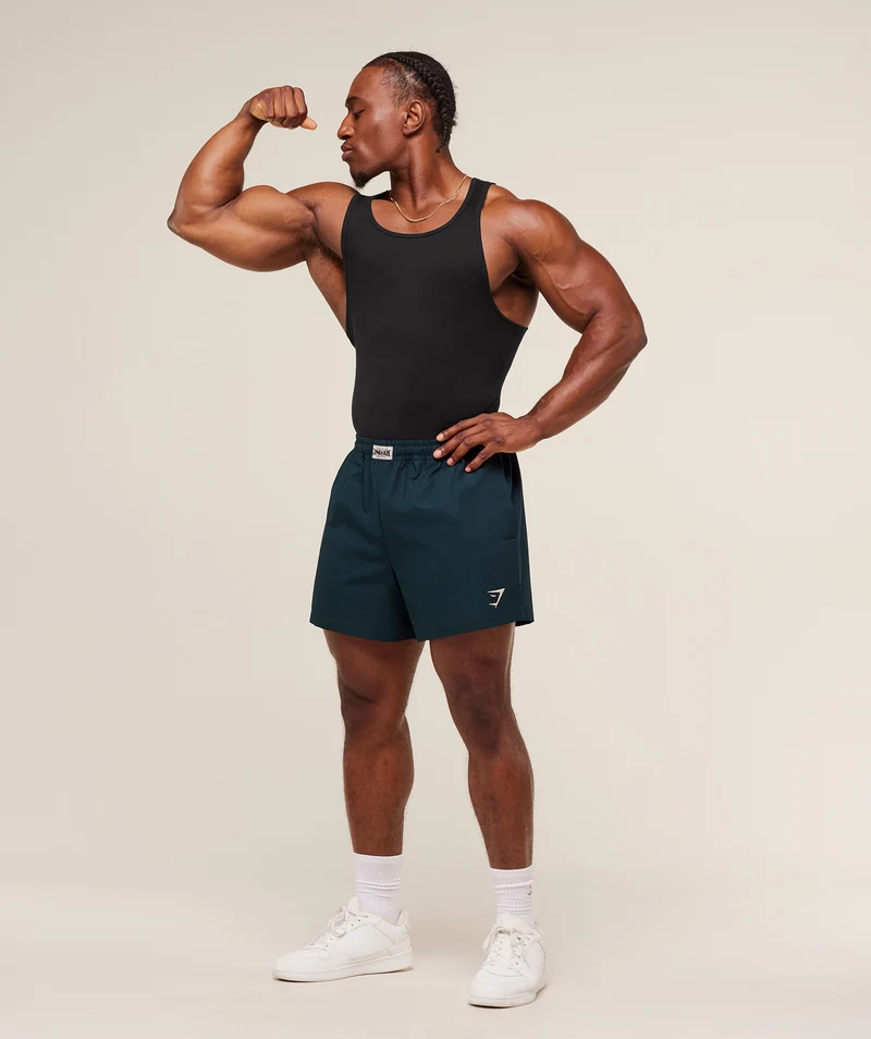 Gymshark Pumper Shorts 5" - Deep Petrol Blue