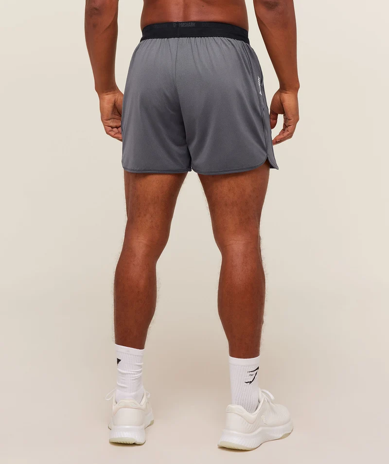 Gymshark Mesh Hybrid 5" Shorts - Dark Grey