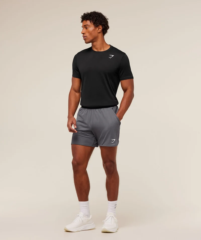 Gymshark Mesh Hybrid 5" Shorts - Dark Grey