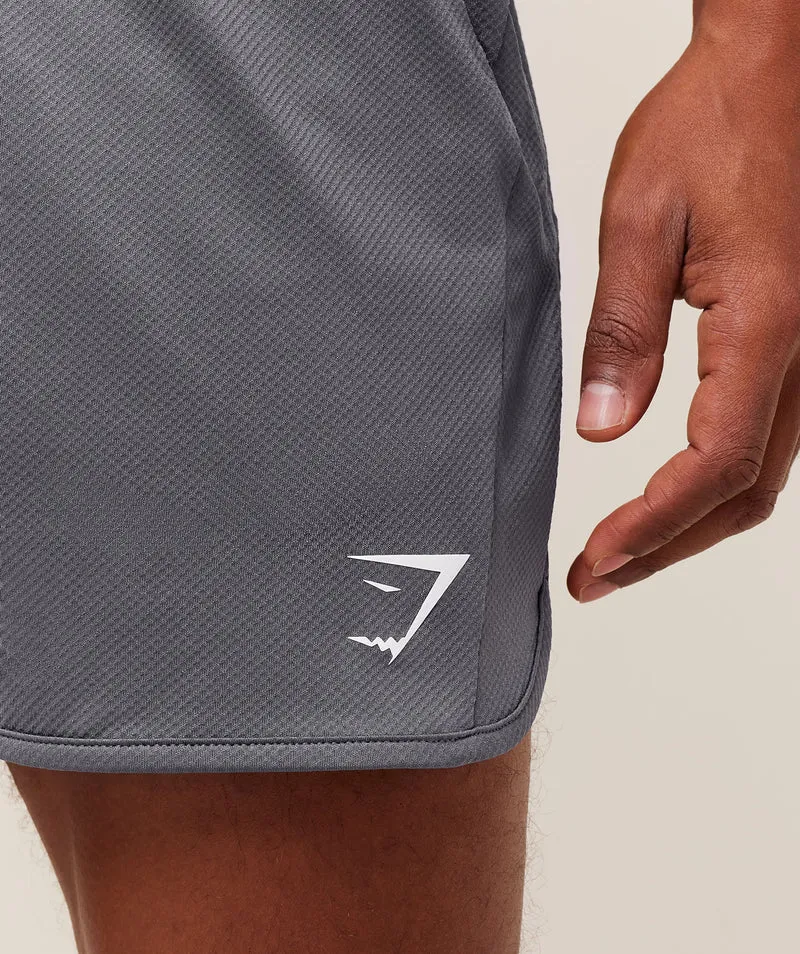 Gymshark Mesh Hybrid 5" Shorts - Dark Grey