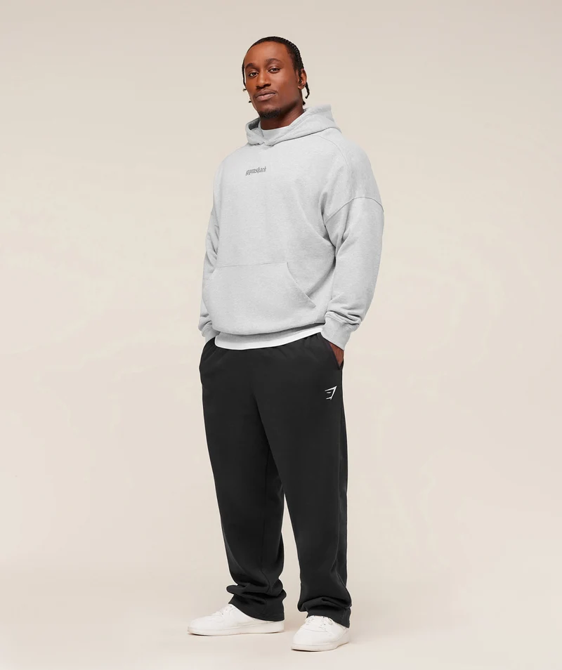 Gymshark Olde English Hoodie - Soft Grey Marl