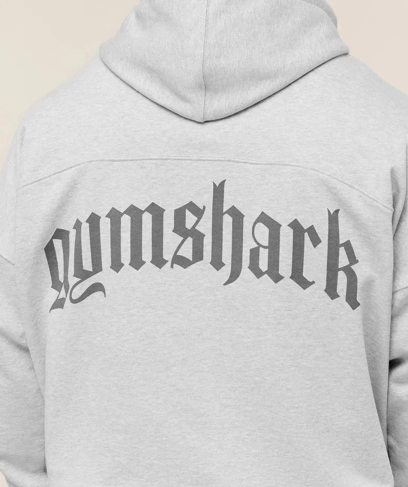 Gymshark Olde English Hoodie - Soft Grey Marl