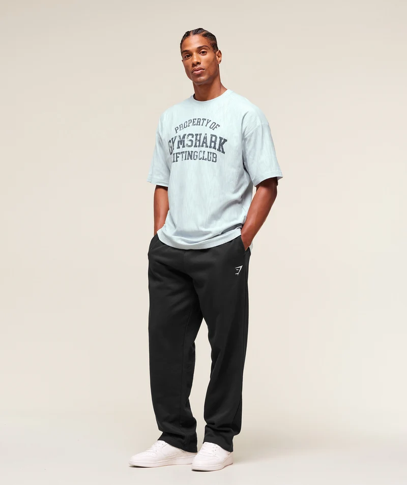 Gymshark Lightweight Slub Textured T-Shirt - Smoke Blue