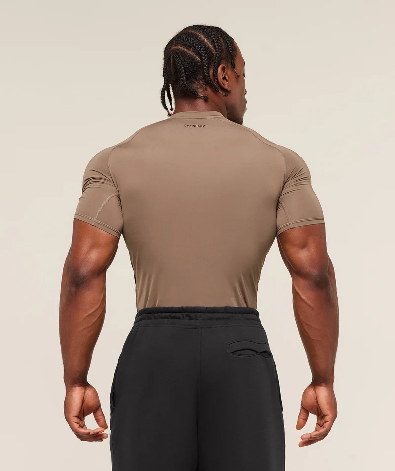 Gymshark Element Baselayer T-Shirt - Soul Brown/Archive Brown