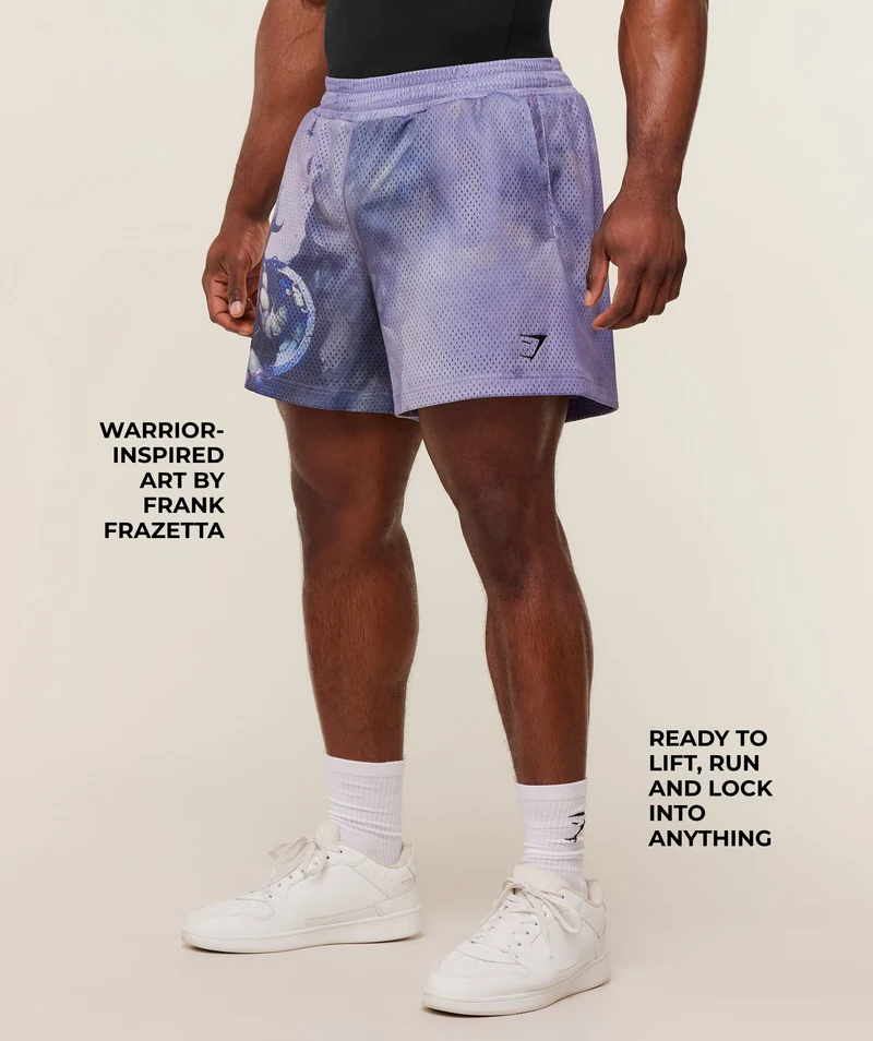 Gymshark Frazetta Graphic Short - Black