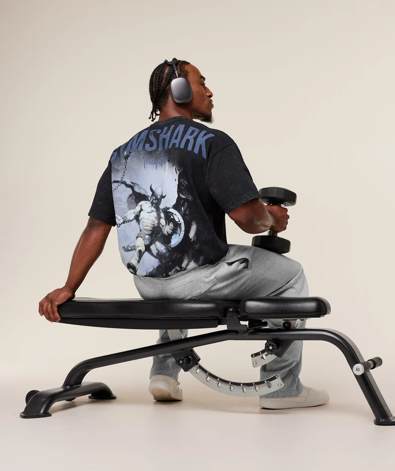 Gymshark Frazetta Graphic T-Shirt - Black