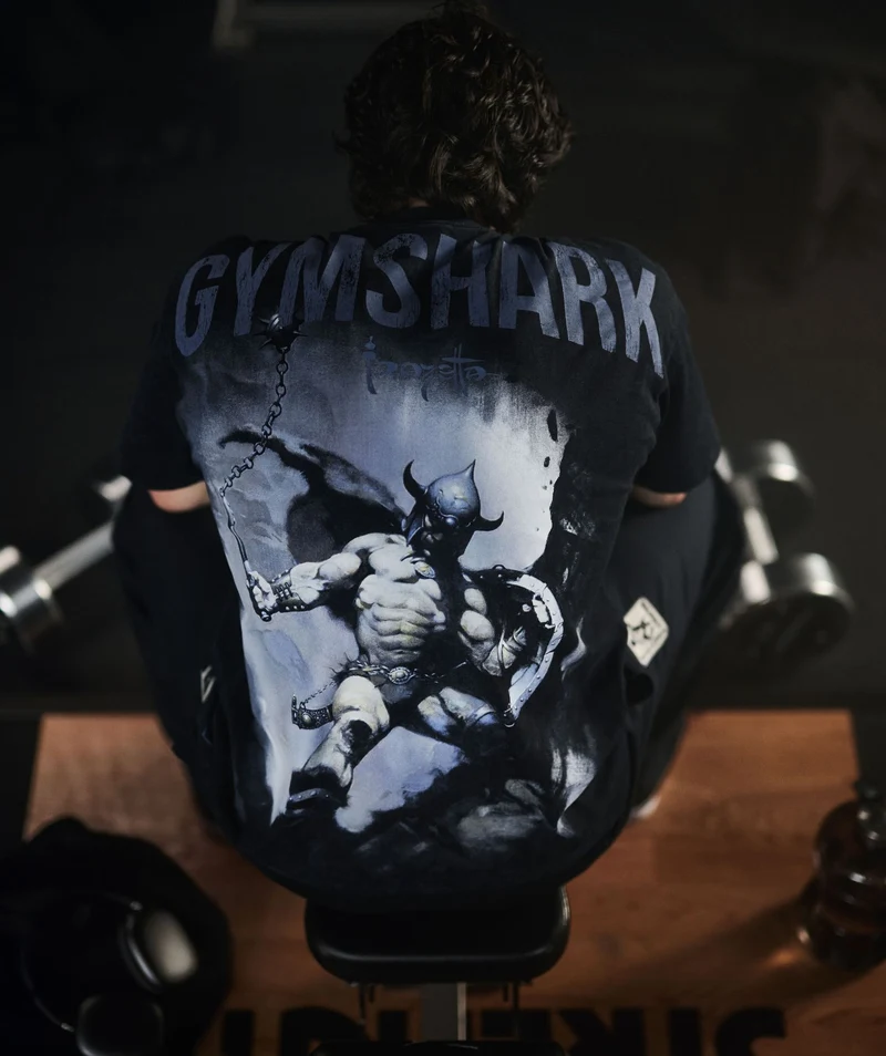 Gymshark Frazetta Graphic T-Shirt - Black