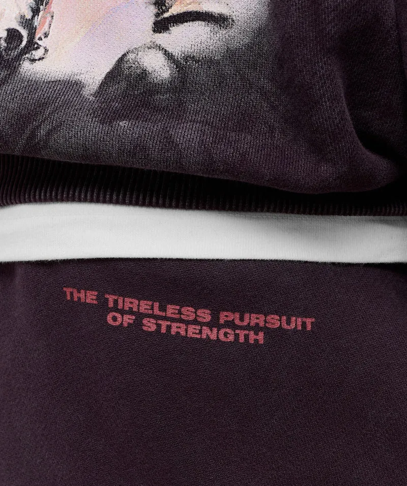 Gymshark Frazetta Graphic Jogger - Asphalt Grey/Plum Brown
