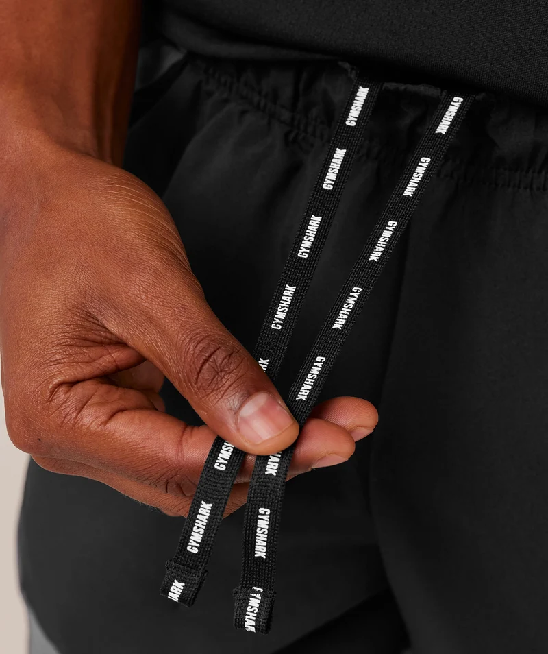 Gymshark Sport 25 Block 7" Shorts - Black/Dark Grey