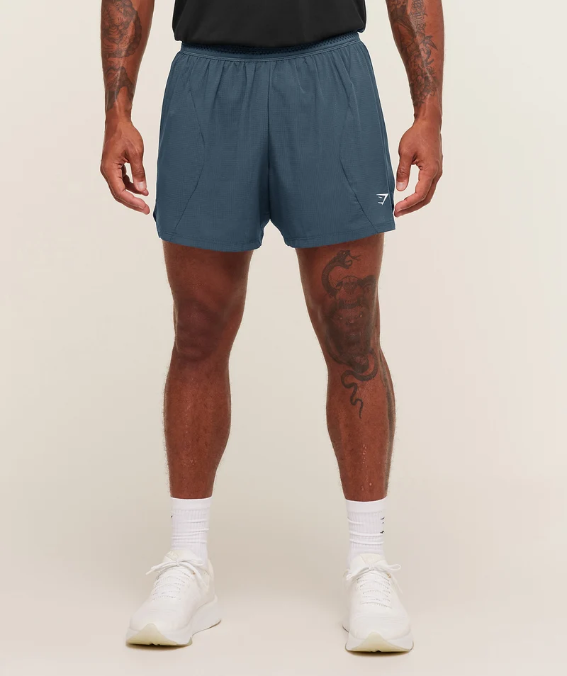 Gymshark Running 5" Shorts - Stealth Blue