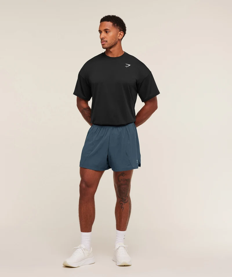Gymshark Running 5" Shorts - Stealth Blue