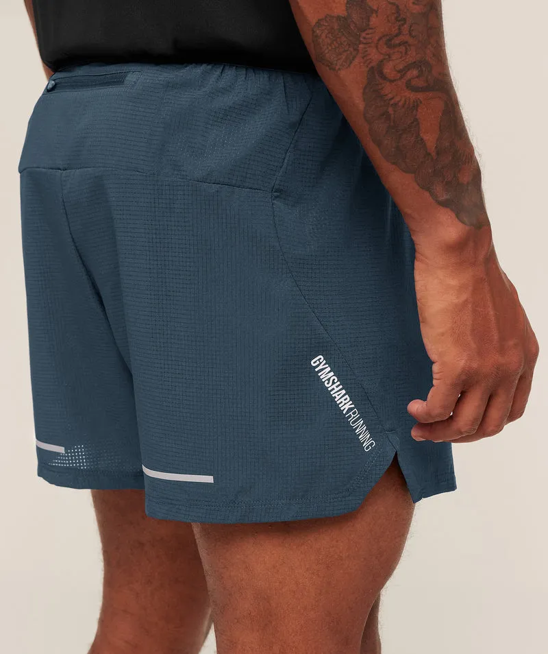 Gymshark Running 5" Shorts - Stealth Blue