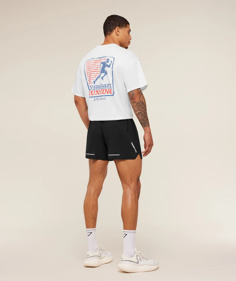 Gymshark Run Club Graphic T-Shirt - White