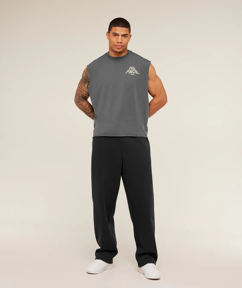 Gymshark Set The Pace Tank - Graphite Grey