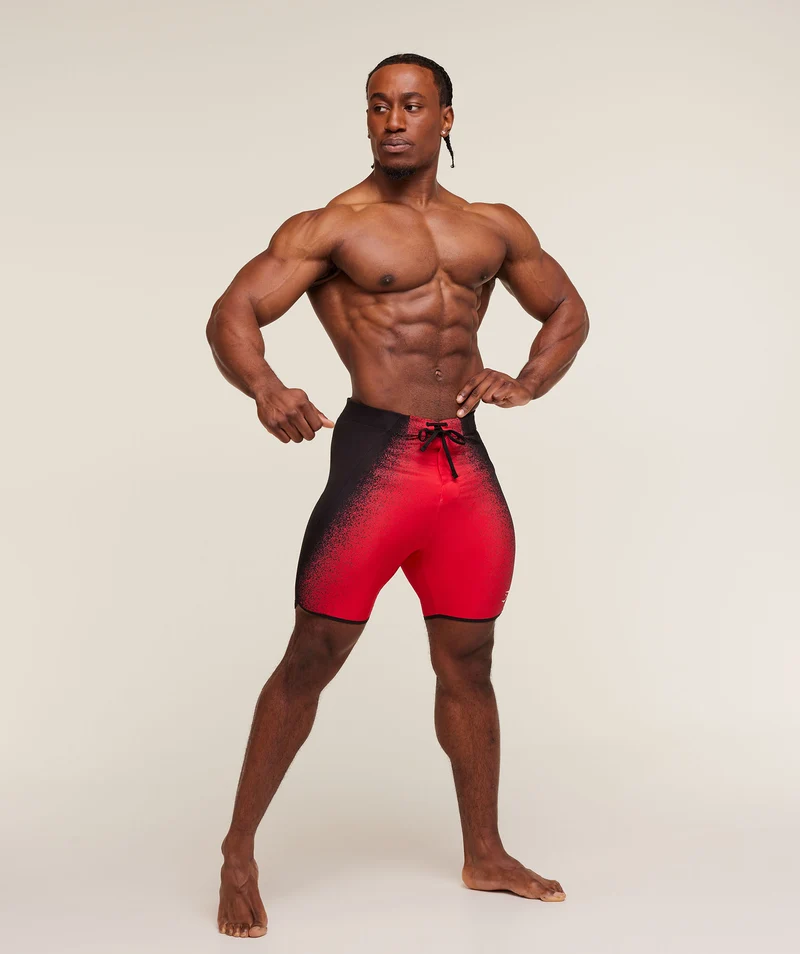 Gymshark RT Boardshort - Athletic Red/Black