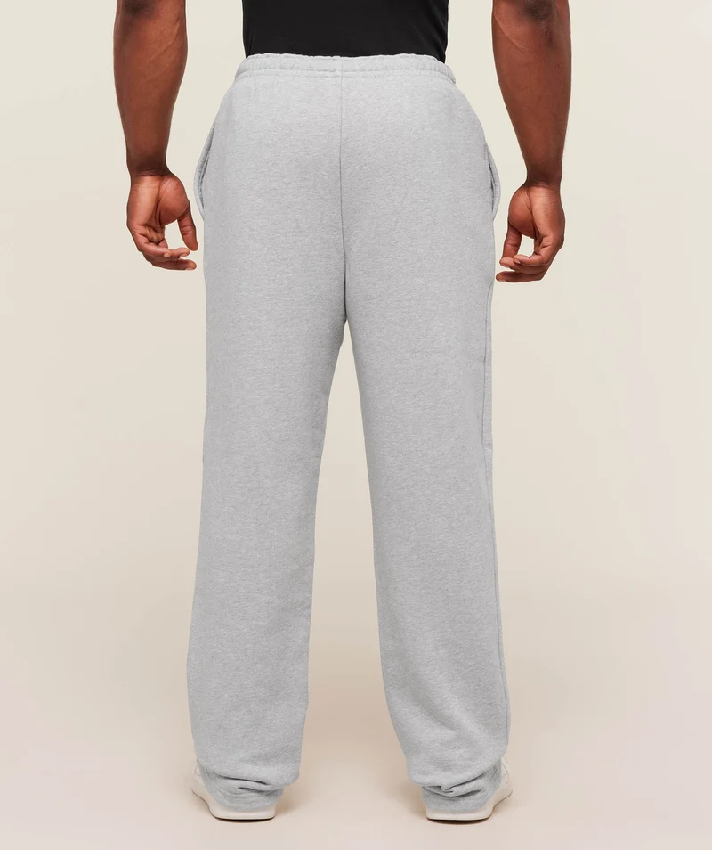 Gymshark Fade Graphic Straight Leg Joggers - Light Grey Core Marl