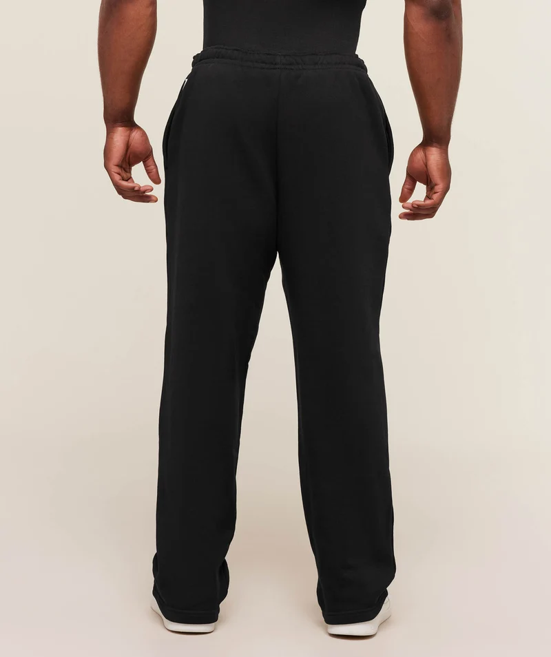 Gymshark Fade Graphic Straight Leg Joggers - Black