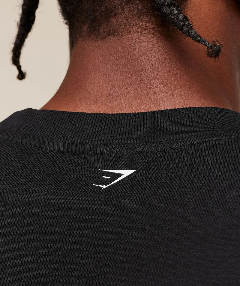 Gymshark Fade Graphic T-Shirt - Black