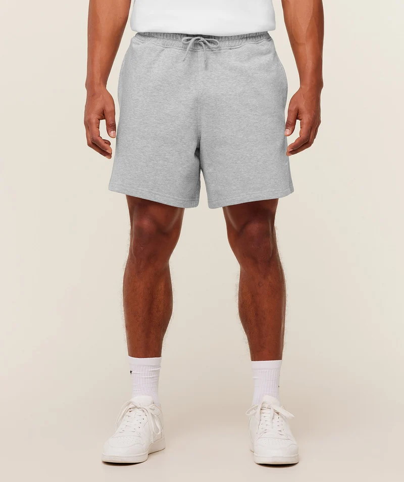 Gymshark Crest Short - Light Grey Core Marl
