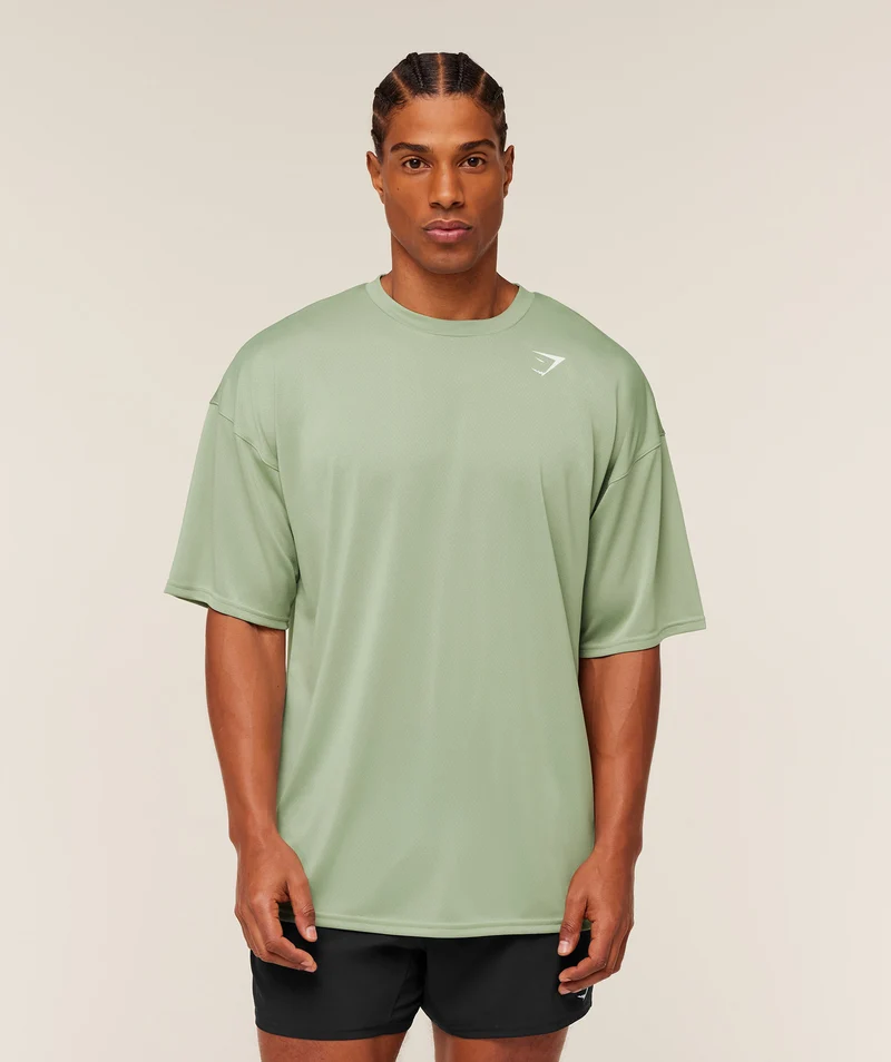 Gymshark Arrival Oversized T-Shirt - Haze Green