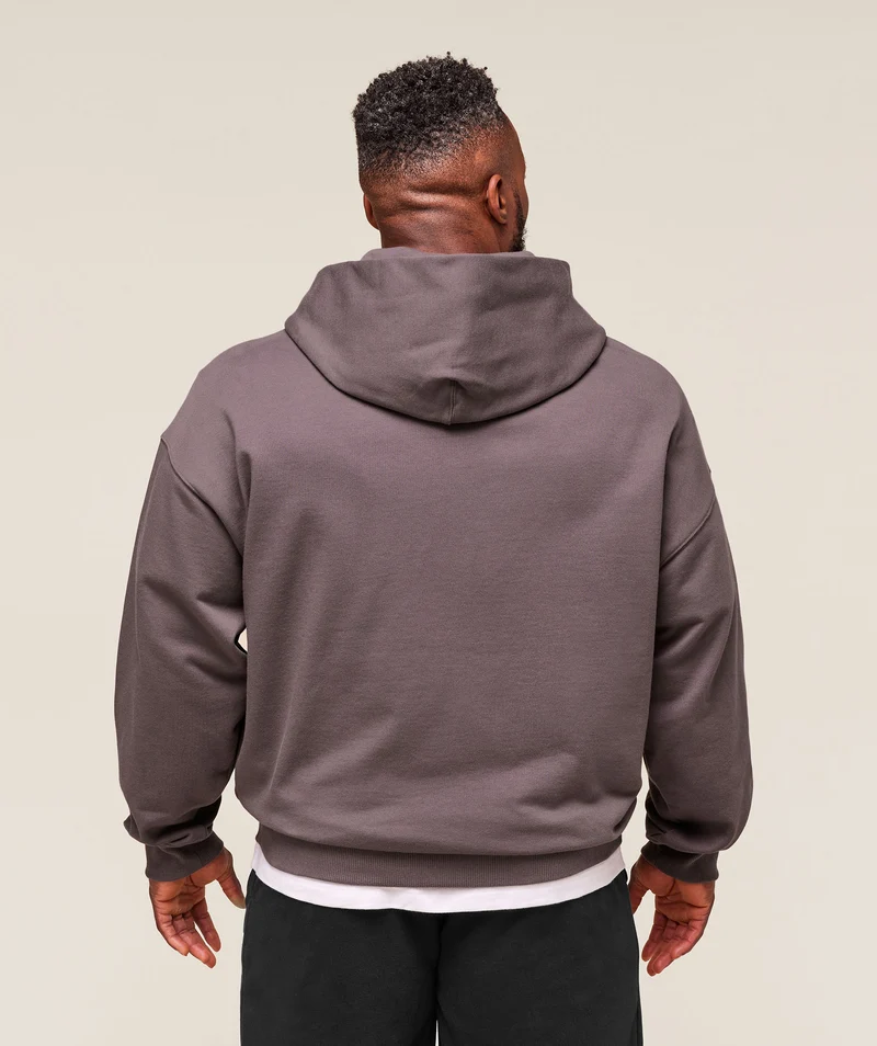 Gymshark Authentic Apparel Zip Up Hoodie - Brushed Purple