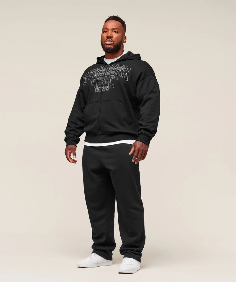 Gymshark Authentic Apparel Zip Up Hoodie - Black