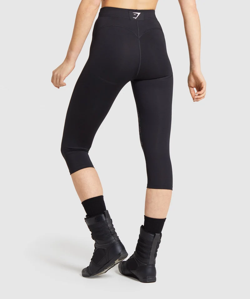 Gymshark Combat Cropped Leggings - Black