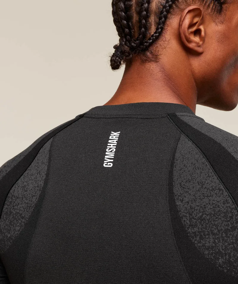 Gymshark Shadow Seamless T Shirt - Black