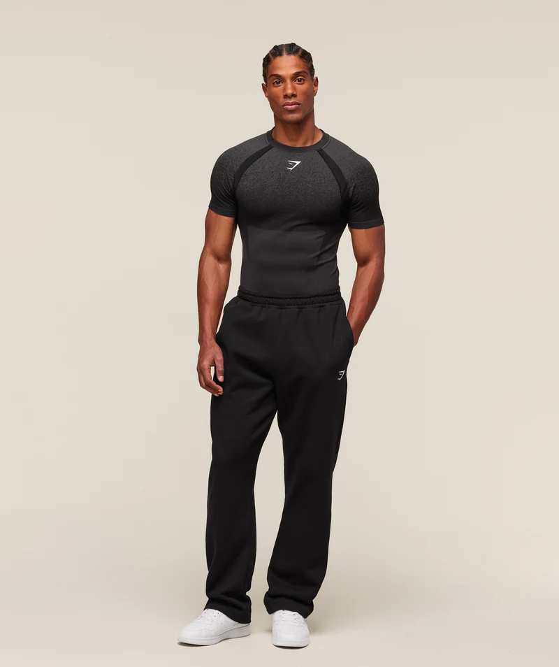 Gymshark Shadow Seamless T Shirt - Black