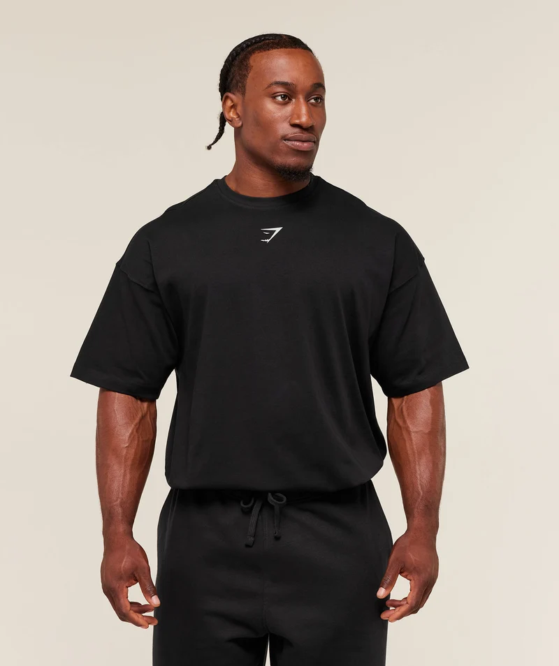 Gymshark Lifting Club T-Shirt - Black/Pebble Grey