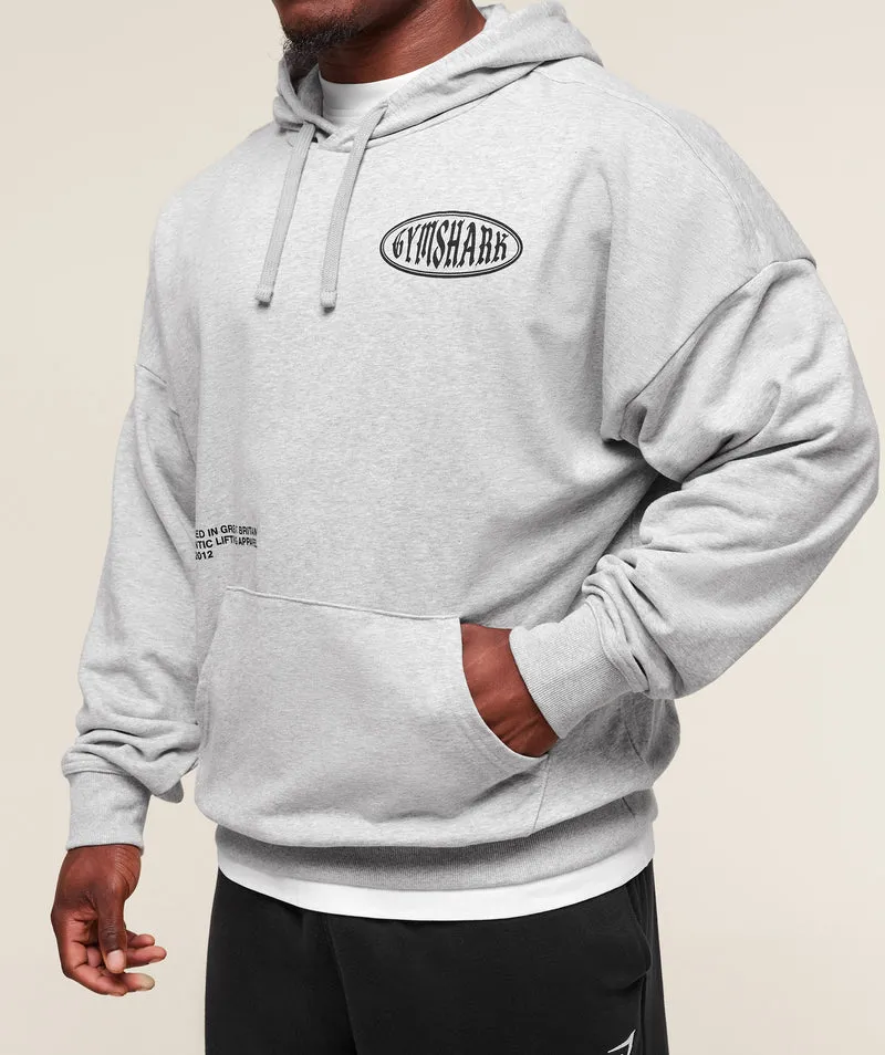 Gymshark Authentic Lifting Apparel Hoodie - Light Grey Core Marl
