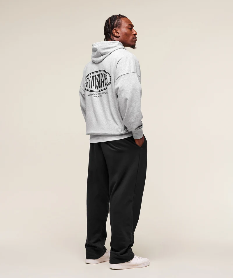 Gymshark Authentic Lifting Apparel Hoodie - Light Grey Core Marl