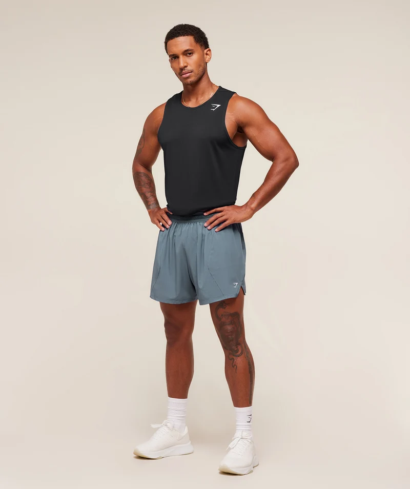 Gymshark Running 5" Shorts - Iron Blue