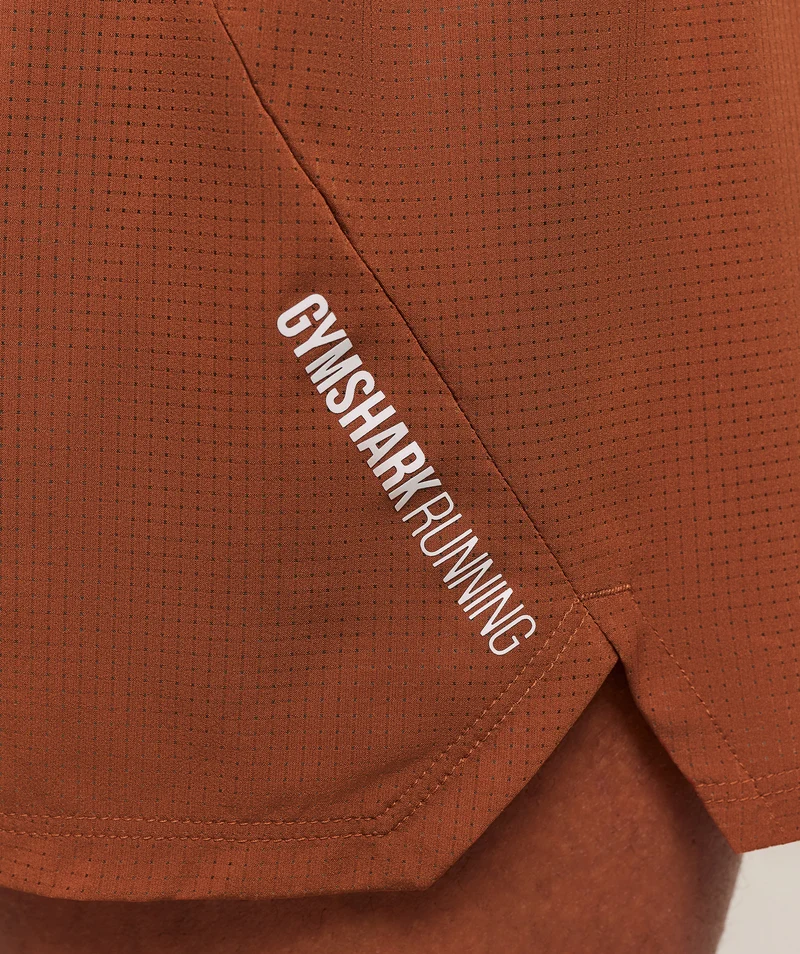 Gymshark Running 5" Shorts - Spiced Brown