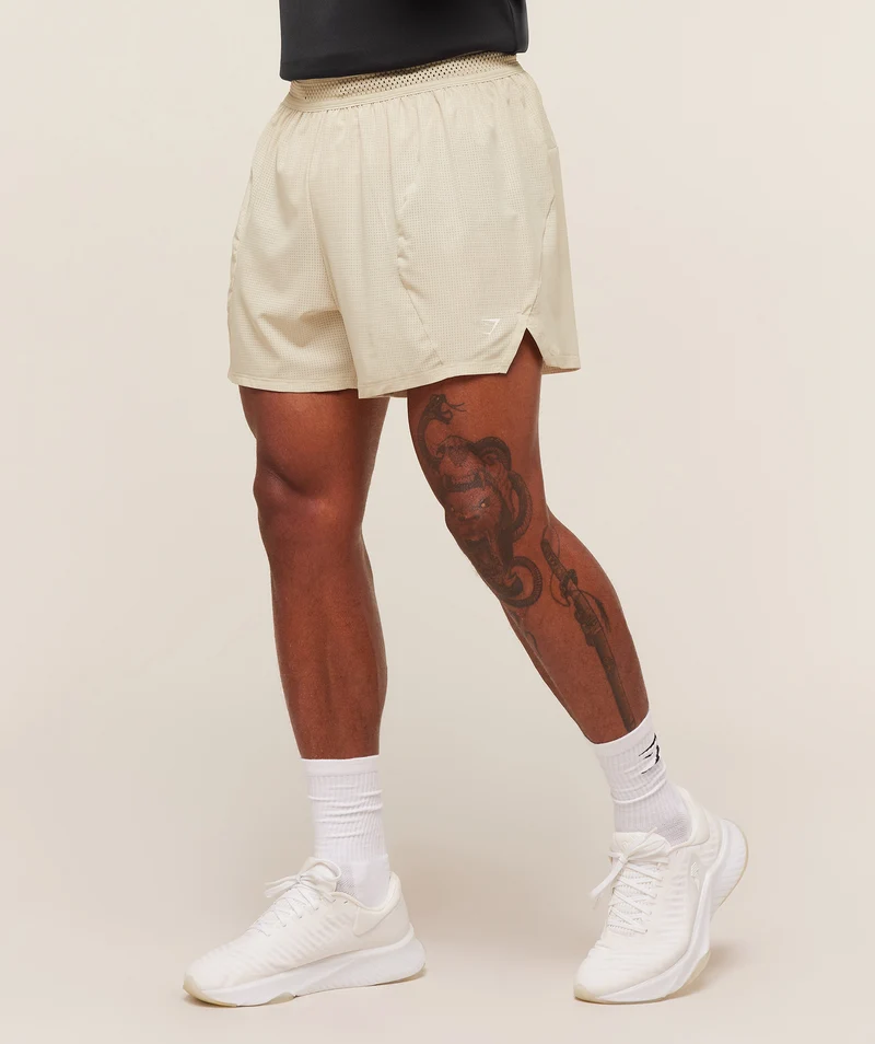 Gymshark Running 5" Shorts - Pebble Grey